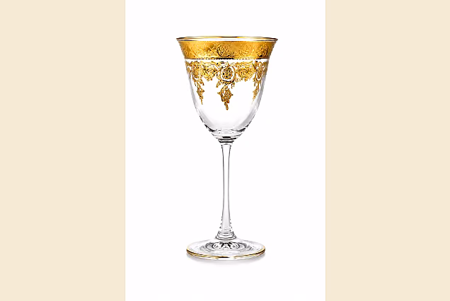 Piękne kieliszki do wina białego 190ml Jesolo Gold-JGC