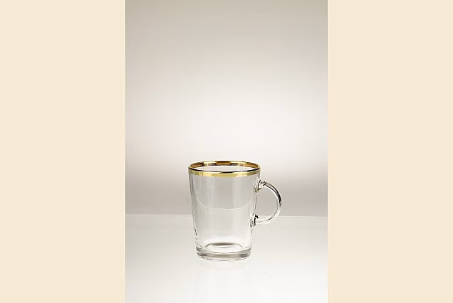 Faro Gold-FDO-szklanka do herbaty z uchem 250ml