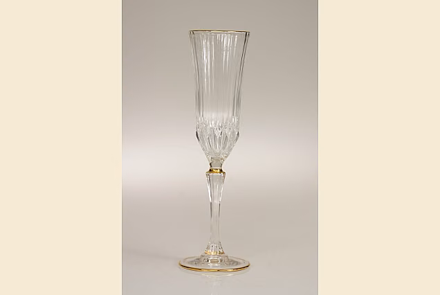 Eleganckie kieliszki do szampana 180ml ze złotym paskiem ADAGIO GOLD-ADGA