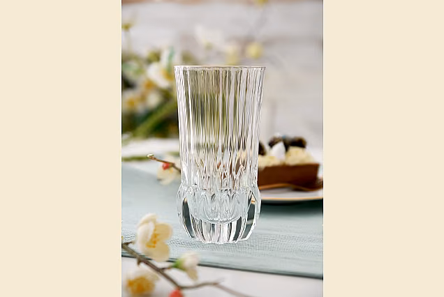 Eleganckie szklanki do wody z platynowym rantem ADAGIO PLATINUM-ADPD