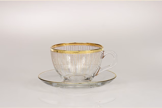 Rain Gold-RGH-Filiżanki do cappuccino ze spodkiem