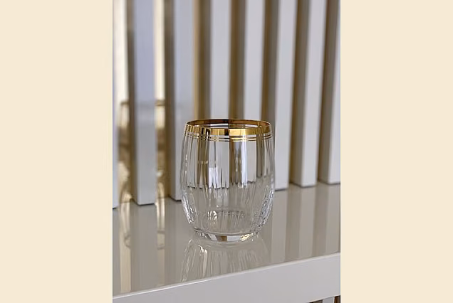 Marble Gold-MGE-szklanki niskie 300ml