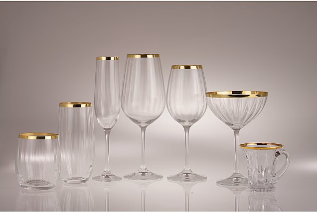 Faro Gold Optic-FGOC-kieliszki do wina 350ml