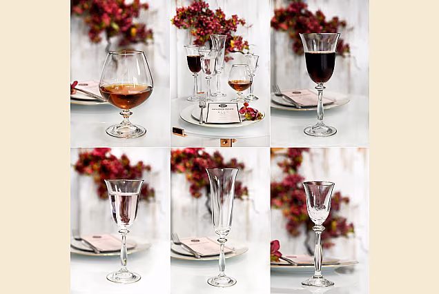 Eleganckie kieliszki do likieru platyna New York-NYDS