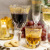 Eleganckie kieliszki do wody 280ml zdobione złotem CHARME-CHROB