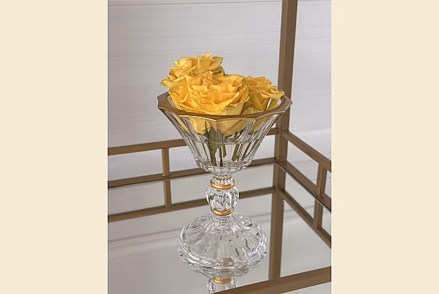 Marigold-ME-misa na nodze śr 15cm ze złotym rantem