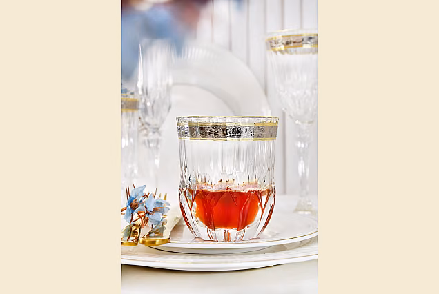 Eleganckie szklanki do whisky zdobione Palermo Crystal-PCE
