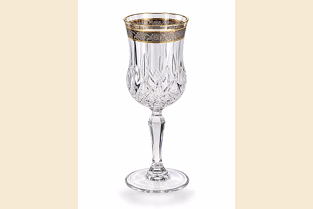 Luksusowe kieliszki do wina 230ml dekorowane Opera Platin-OCB