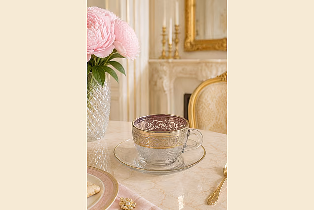Komplet 6szt filiżanki do espresso ze spodkiem _Palace
